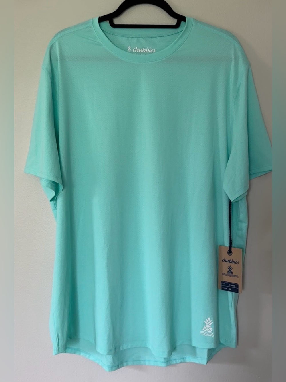 Chubbies Men’s Ideal Teal Rec Tee XL Performance Short-Sleeve Shirt